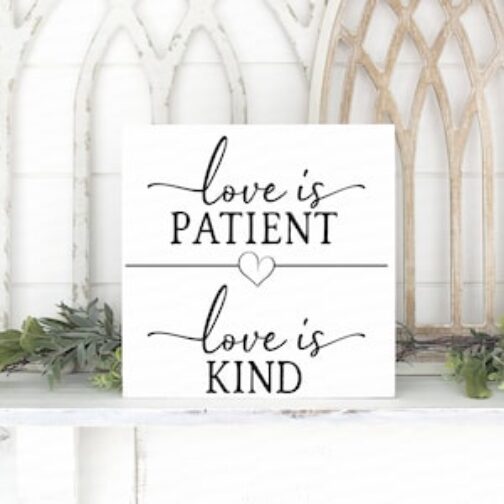 love is patient